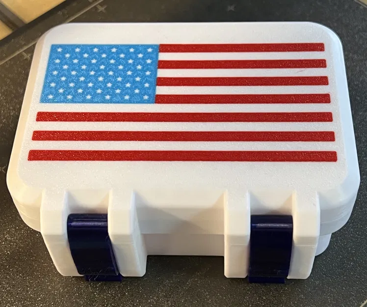 Hộp Đựng Đa Năng Chim Cánh Cụt - Nắp Trang Trí Cờ Mỹ Cho MMU - Image 2