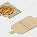 Wooden Pizza Slide/Pusher/Schieber - Thumbnail 1