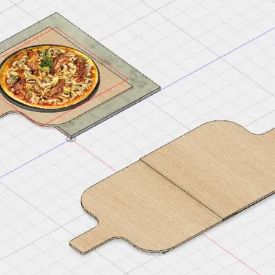 Wooden Pizza Slide/Pusher/Schieber