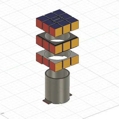 HEO ĐẤT KHỐI RUBIK (Xoay Thật)