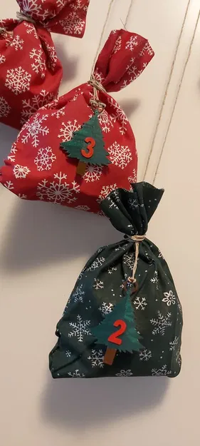 Móc cây thông Noel lịch đếm ngược Giáng sinh - Image 3