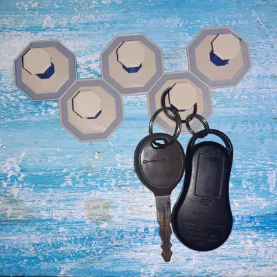 Móc Chìa Khóa Hai Màu (Věšák na klíče)