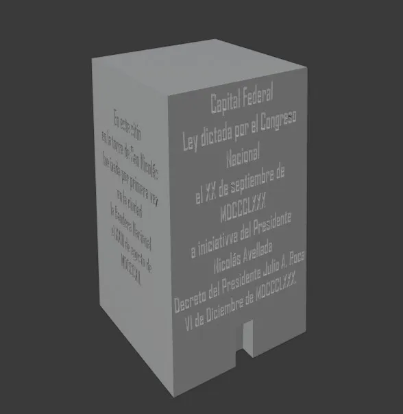 Mô Hình Obelisco de Argentina 3D - Image 2