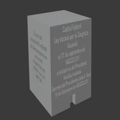 Mô Hình Obelisco de Argentina 3D