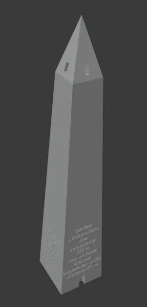 Mô Hình Obelisco de Argentina 3D - Image 3