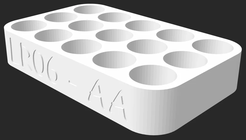 Hộp Đựng Pin LR06 AA - Image 2