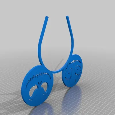 Mô hình 3D - Title: serre tête Jack et Sally Skellington petit