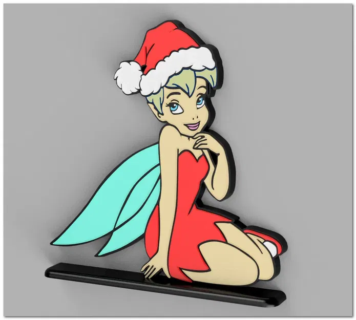 Tinkerbell Christmas window ornament - Image 2