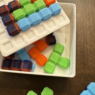 Xếp hình Tetris có hộp đựng