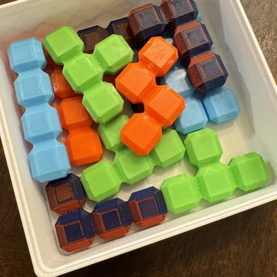 Xếp hình Tetris có hộp đựng