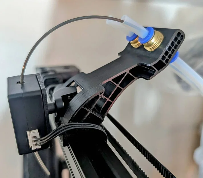 Ender 3 S1 integrated filament guide and filament sensor mount - Image 1