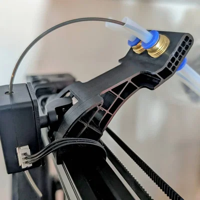 Ender 3 S1 integrated filament guide and filament sensor mount