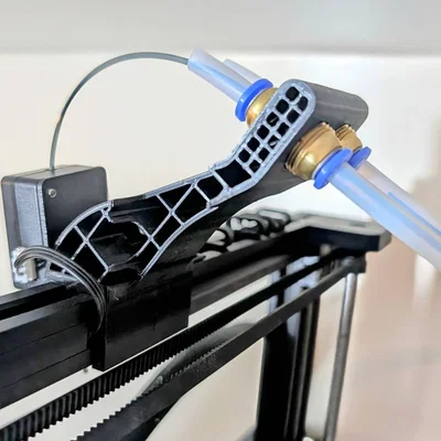 Ender 3 S1 integrated filament guide and filament sensor mount