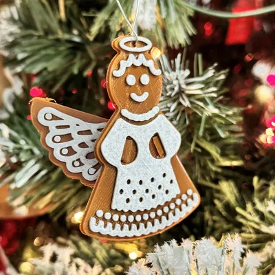 Thiệp Trang Trí Thiên Thần Bánh Gừng