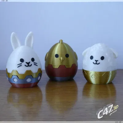 Trứng Phục Sinh hình Con Vật