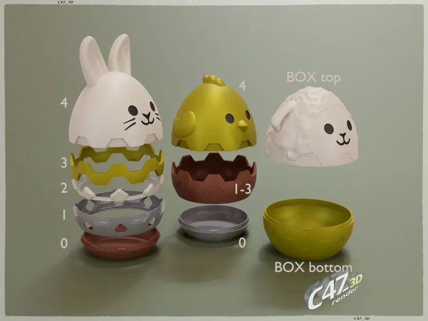 Trứng Phục Sinh hình Con Vật - Image 4