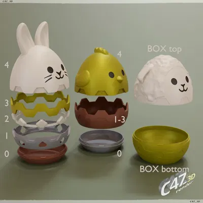 Trứng Phục Sinh hình Con Vật