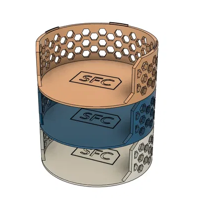 Chân đế đựng giấy nhám tròn (Có thể xếp chồng)