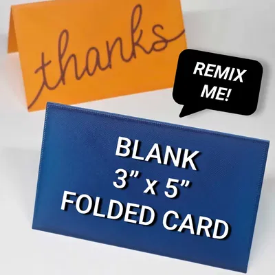 Khuôn Thiệp Gập 3" x 5" Trống | Thiệp Chúc Mừng | Thiệp Tên | Thiệp Để Bàn | Biển Hiệu