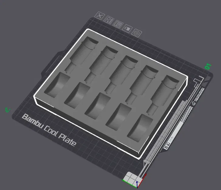 Khay Đục Lỗ và Khuôn Cắt Gridfinity 4x5 - Image 1