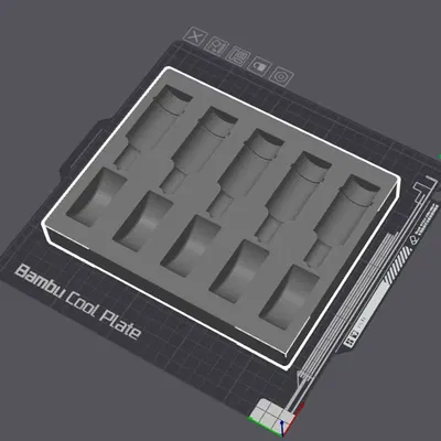 Khay Đục Lỗ và Khuôn Cắt Gridfinity 4x5