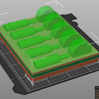 Khay Đục Lỗ và Khuôn Cắt Gridfinity 4x5