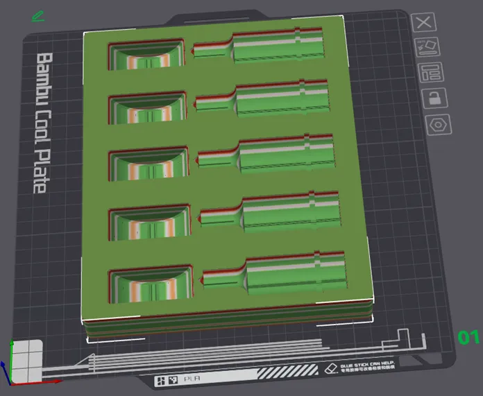 Khay Đục Lỗ và Khuôn Cắt Gridfinity 4x5 - Image 3