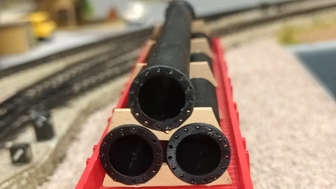 H0 Wagonladung Stahlrohr - Image 2