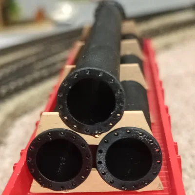 H0 Wagonladung Stahlrohr