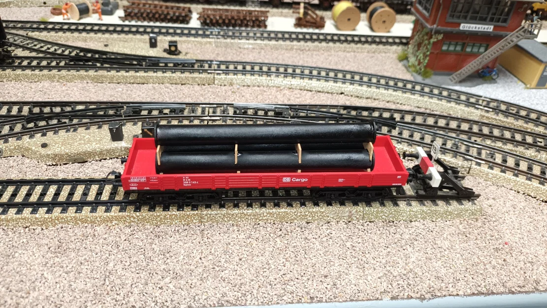 H0 Wagonladung Stahlrohr - Image 3