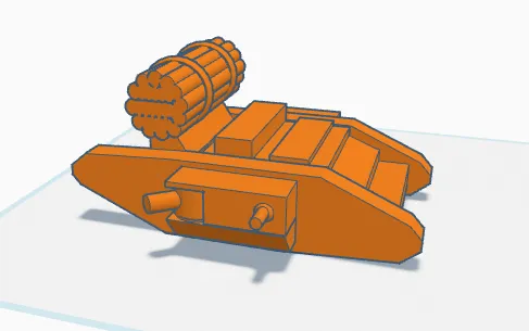 Simple MK. IV WW1 tank - Image 4