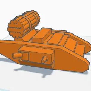 Simple MK. IV WW1 tank
