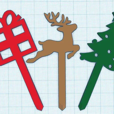 Trang trí Bánh Cupcake Giáng Sinh