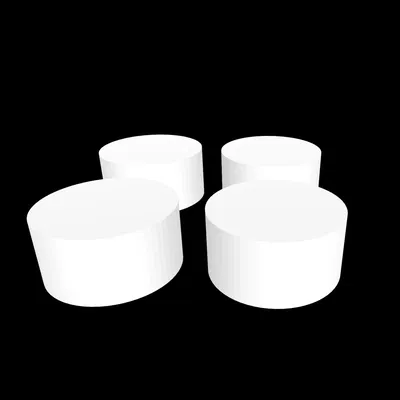 Cylindrical anti-slip feet