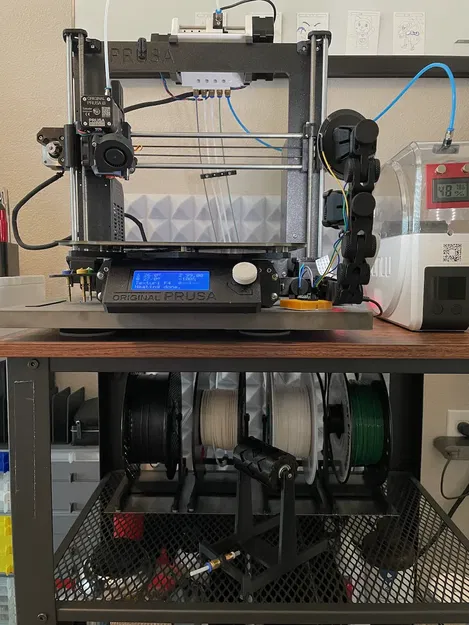 Chân Đế Cuộn Chỉ Tự Tua Lại Tự Động Có Nam Châm/Chân Đế Cao Su - Image 1