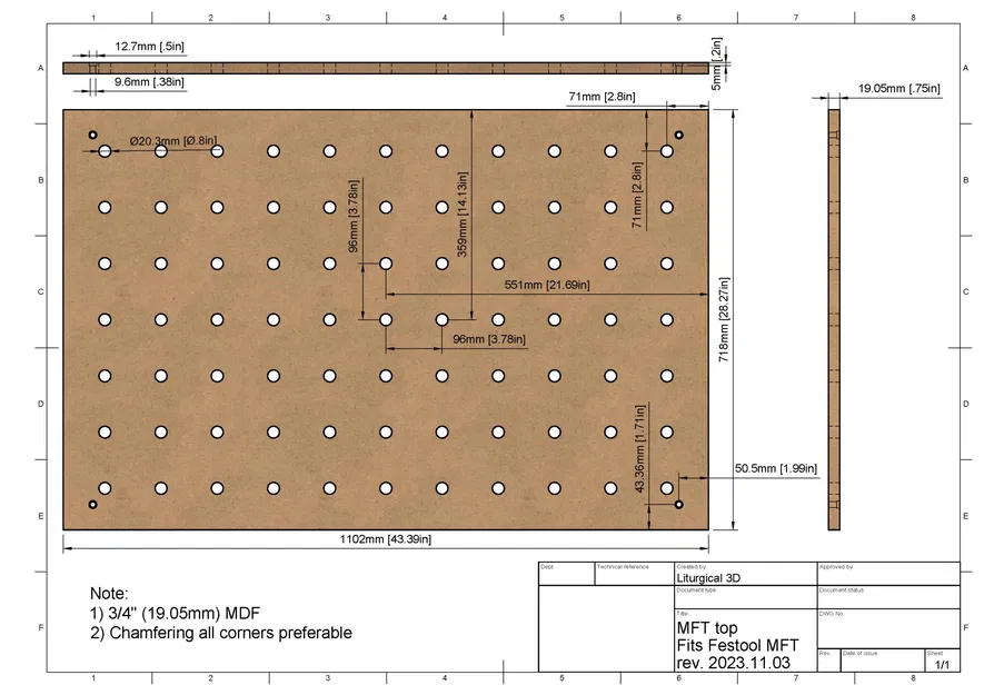 MFT top - Fits Festool MFT/3 - Image 1