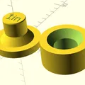 Dimple Die - Parametric OpenSCAD - Thumbnail 1