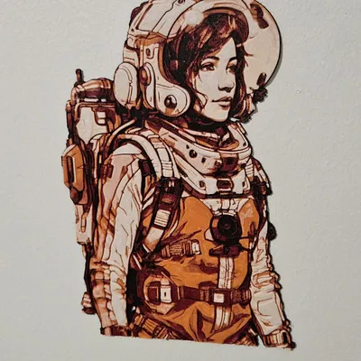 Phụ nữ mặc bộ đồ du hành vũ trụ Huforge