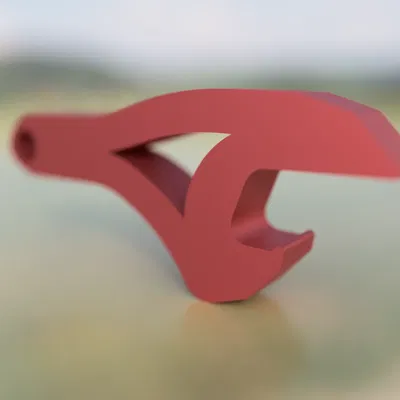 Fully PLA bottle cap opener.