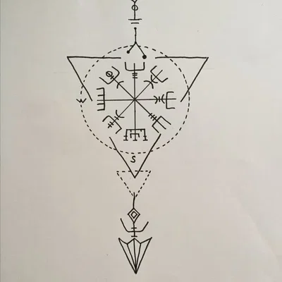 Móc Khóa Viking / Norse - Thẻ Bài 48