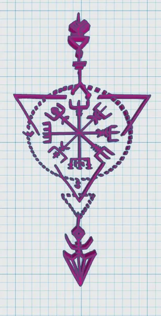 Móc Khóa Viking / Norse - Thẻ Bài 48 - Image 3