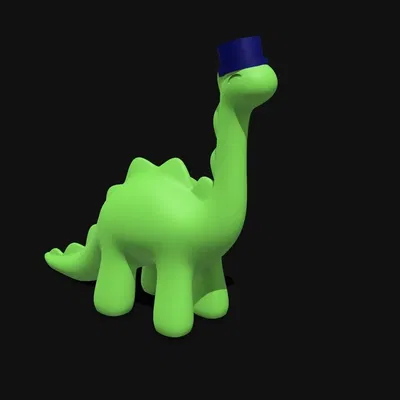 Khủng long đội mũ trên đầu