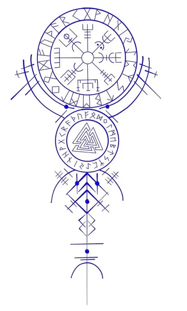 Thẻ Bài Tên Viking / Norse 24 - Image 2