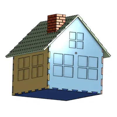 Hộp tiết kiệm hình ngôi nhà / House money-box