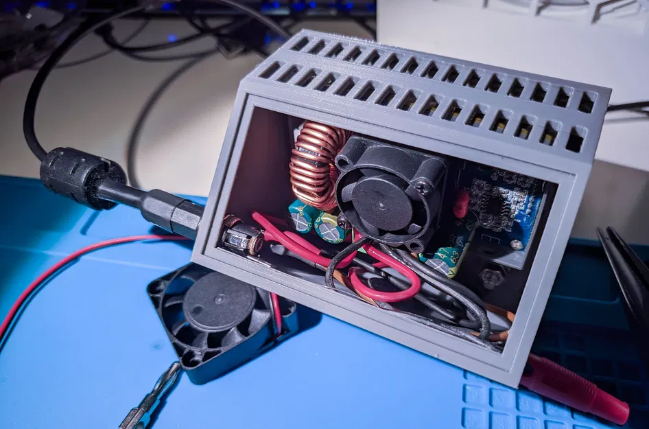 E-Lab Power supply mod (slotted vents, barrel plugs) - Image 2