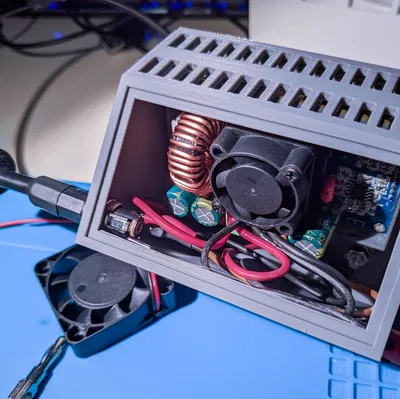 E-Lab Power supply mod (slotted vents, barrel plugs)