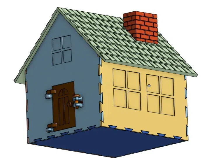 Hộp tiết kiệm hình ngôi nhà / House money-box - Image 2