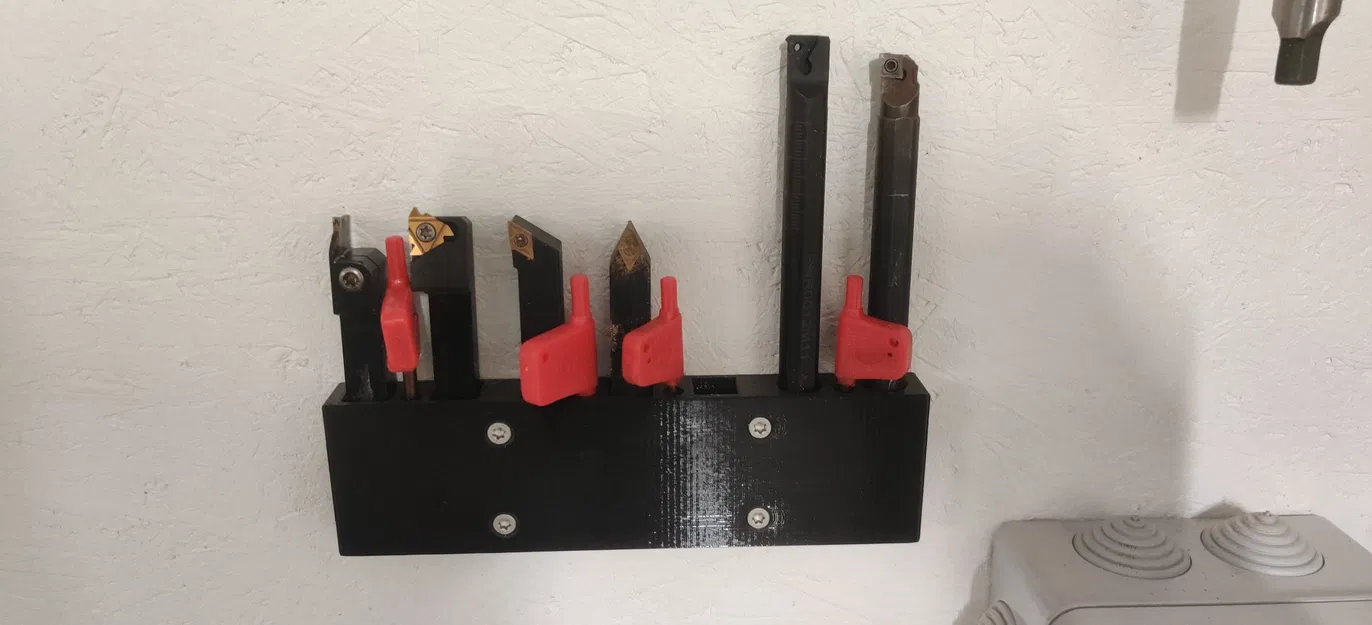 Lathe Tool (12mm) Wall Mount - Image 1