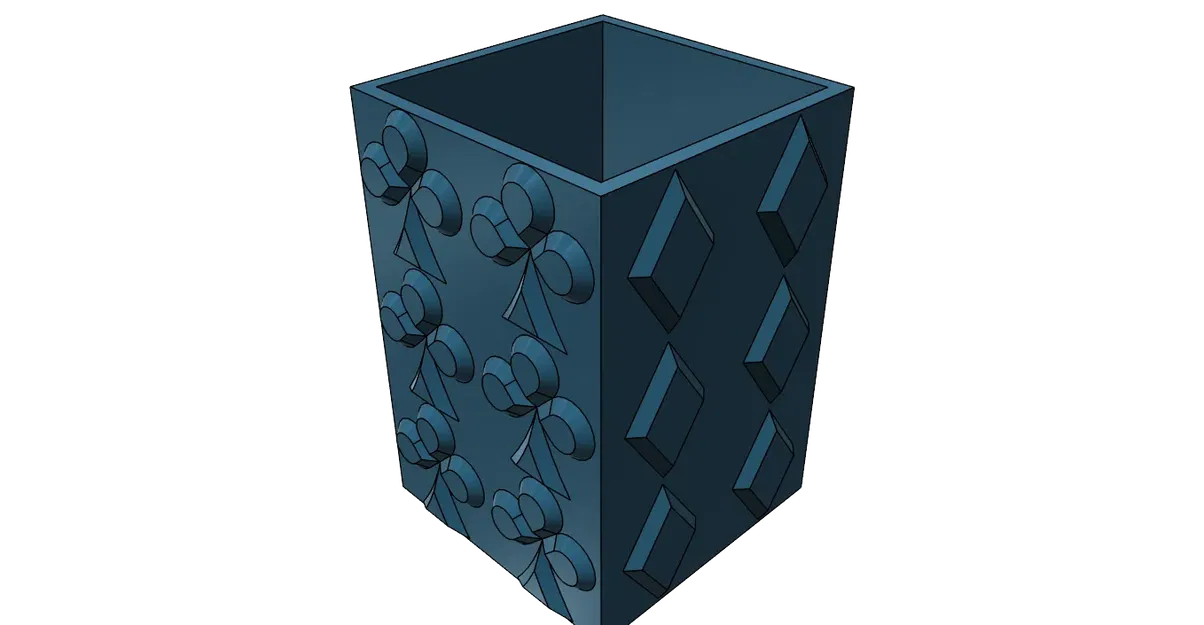 Pencil holder stand pen Poker easy print - Image 4