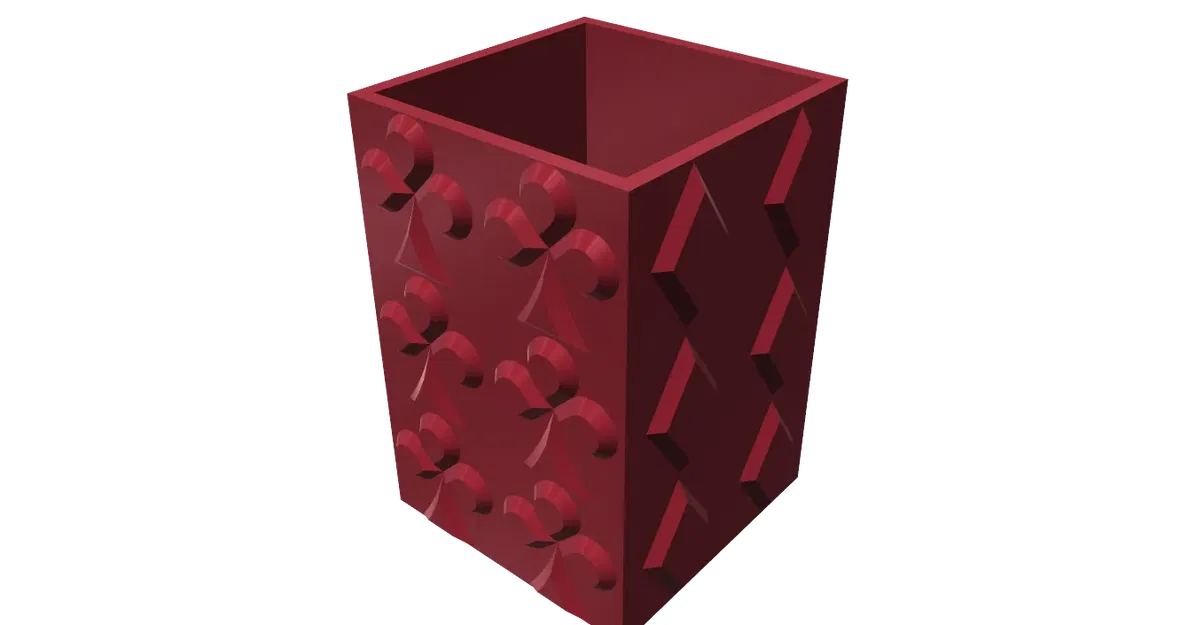 Pencil holder stand pen Poker easy print - Image 9